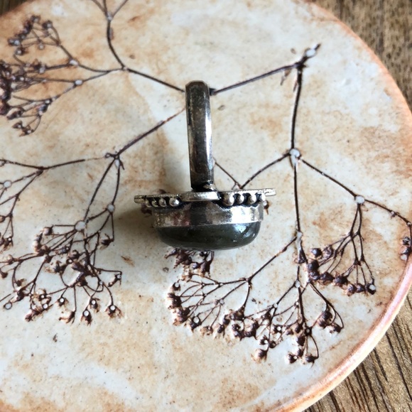 VINTAGE Labradorite Sterling Silver Ring, 5 - Picture 12 of 12